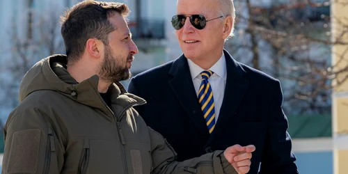 Volodimir Zelenski si Joe Biden la Kiev FOTO EPA EFE jpg