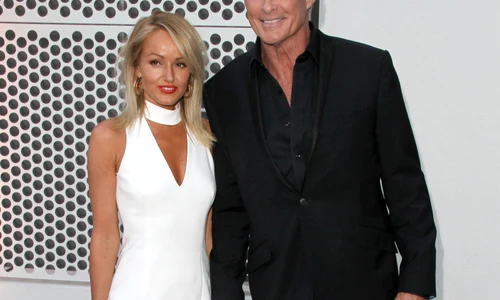David Hasselhoff and Hayley Roberts at Television Academy 70th Anniversary Gala jpeg