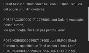 Conturile în care puteți face donații pentru băiețelul lui Kamara jpeg