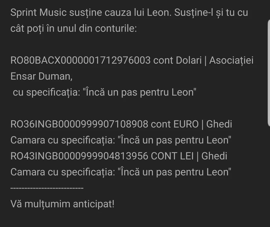 Conturile în care puteți face donații pentru băiețelul lui Kamara