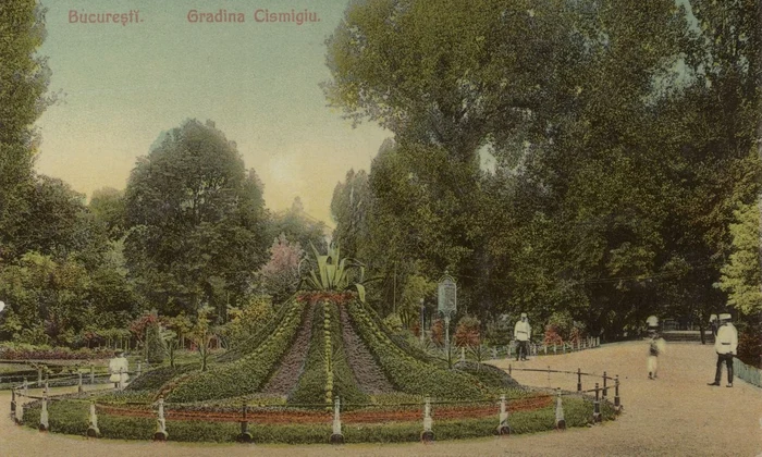 București, Grădina Cişmigiu (© ANR, SJAN Maramureş, Colecţia de ilustrate de la Schmid Frederic, sec. XIX-XX, nr. 72)