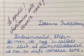 Scrisoarea pe care Ștefan a trimis o marți învățătoarei lui jpeg