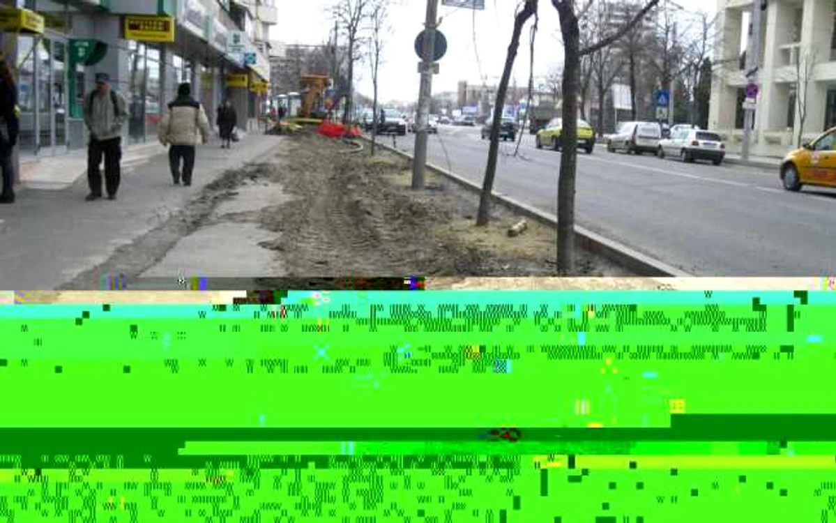 Nori de praf în zona şantierelor din Iaşi
