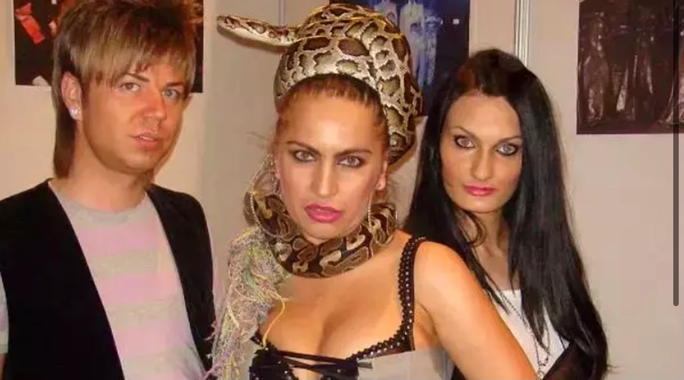 Carmen Pleșea umbla cu șarpele Kaa la evenimente Foto: Facebook 