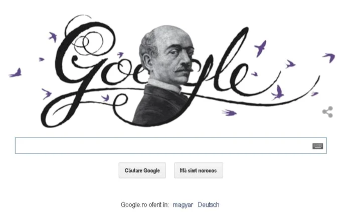 Doodle Alecsandri semnat de artistul Roman Tolici