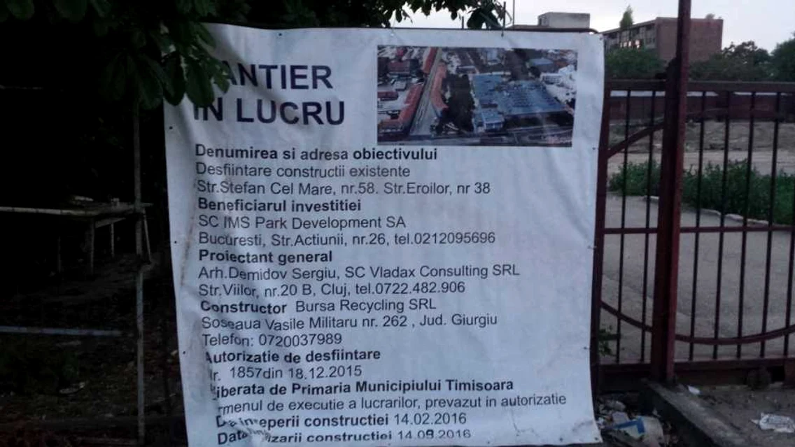 Demolarea fabricilor Guban şi Banatul FOTO Ştefan Both
