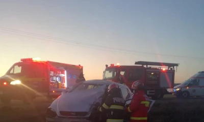 slobozia accident cu doi raniti pe dn2 foto isu ialomita
