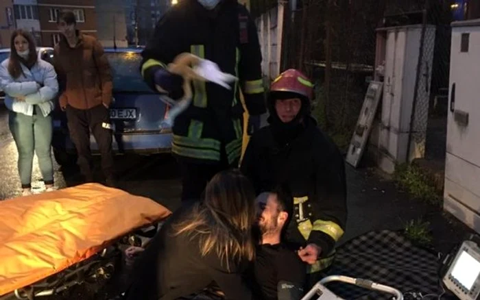 Imagine din seara în care Adrien Stephane Mureșan a lovit 12 maşini. Foto arhivă