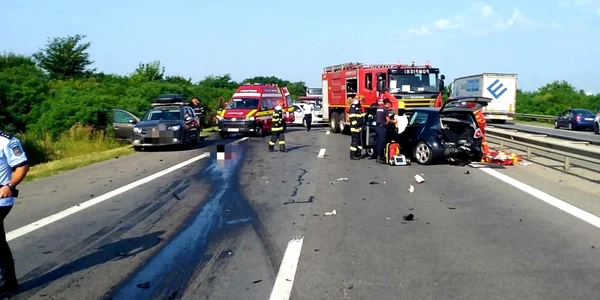 Accident A1 foto isu giurgiu