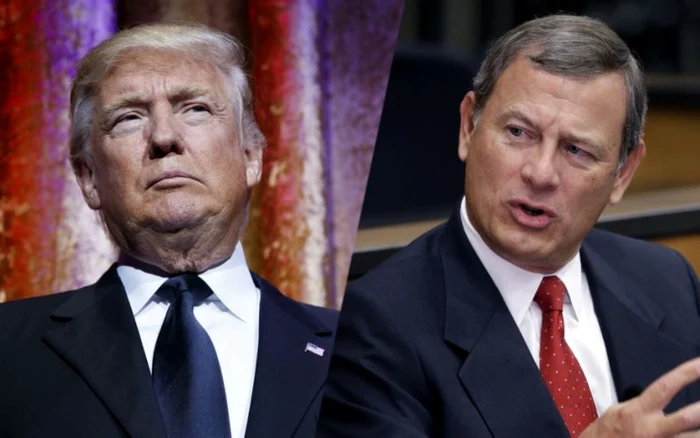 Preşedintele Donald Trump a primit replica de la şeful Curţii Supreme a SUA, judecătorul John Roberts