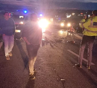 Mai multe autospeciale de prim-ajutor s-au deplasat al fața locului FOTO: Info Trafic Slatina