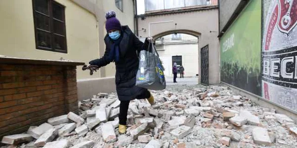 Cutremur în Petrinja Croaţia FOTO Profimedia