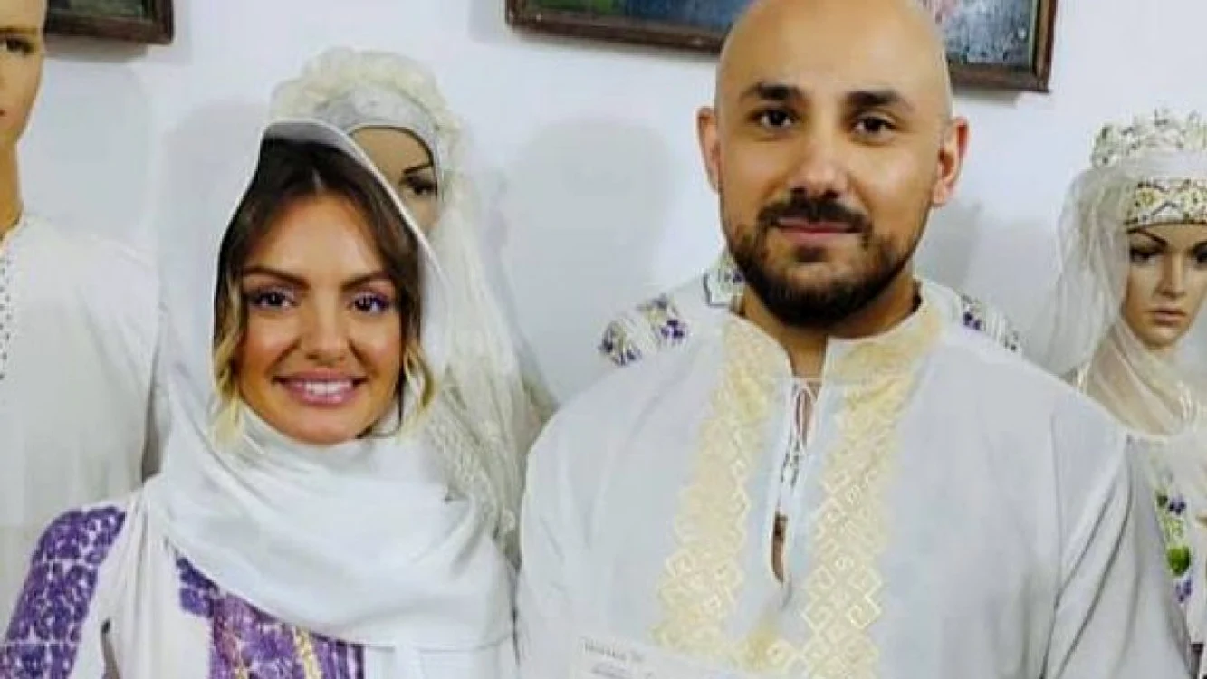 Alexandra Stan și Emanuel Necatu au fost cununați de Elena Lasconi, la Câmpulungfoto: arhivă personală