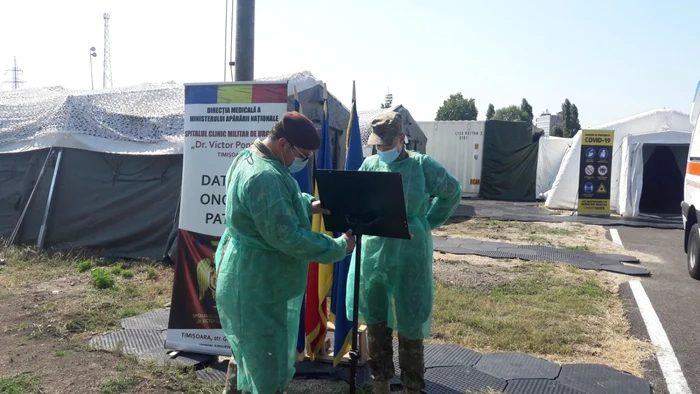 Spitalul militar pe stadionul CFR FOTO Ștefan Both