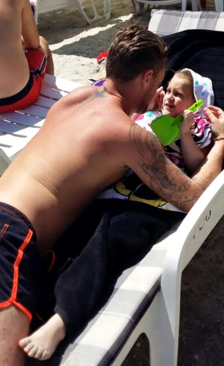 Mihai Chiţu este nedezlipit de Rianna, fetiţa pe care o are din mariajul cu soţia lui Ioana