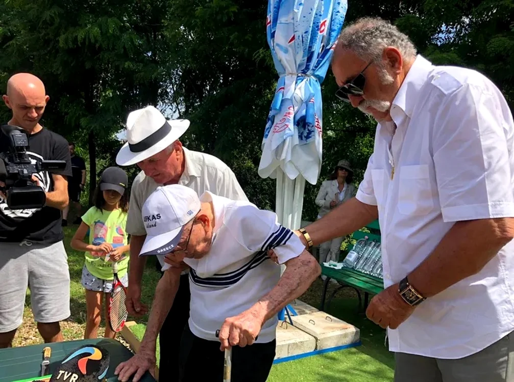 Eugen Vătășescu cel mai longeviv antrenor emerit și Ilie Năstase la Tenis Summer Camp 2022