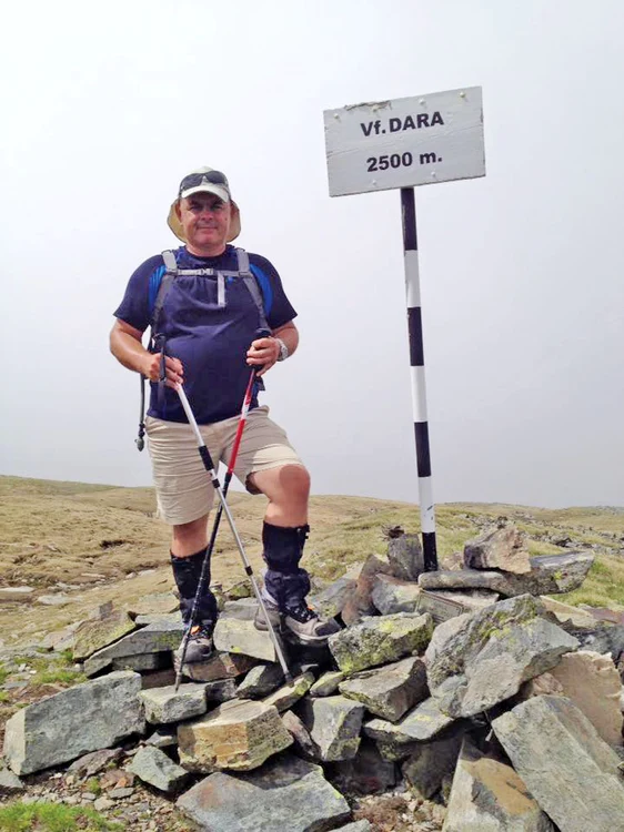 Poliţistul  din Feteşti  face expediţii  montane  de 10 ani