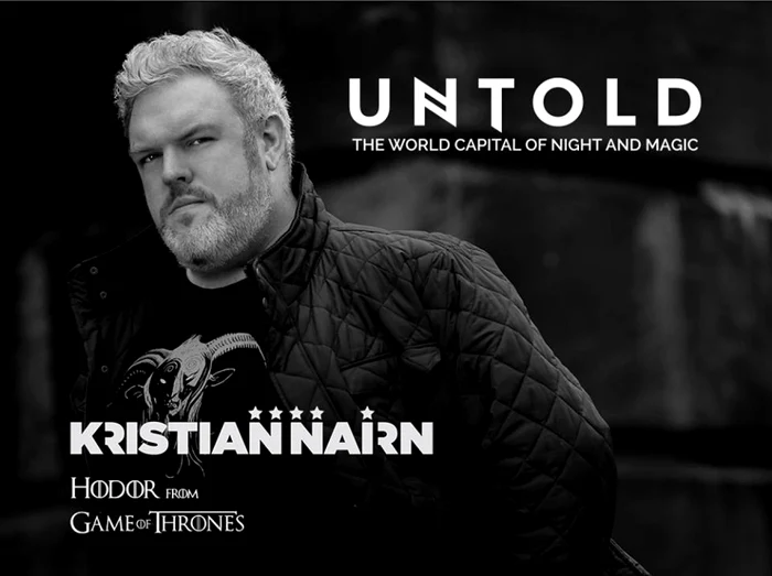 DJ irlandez şi actor. Kristian Nairn FOTO Untold