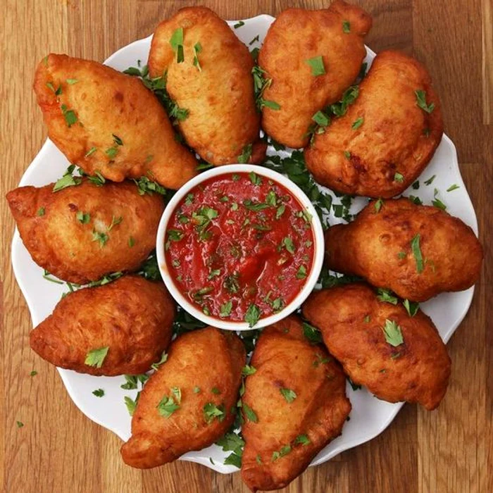 
    Mini calzone prăjite în ulei  