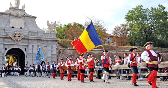 Schimbarea gărzii la Cetatea din Alba Iulia FOTO Lucian Muntean