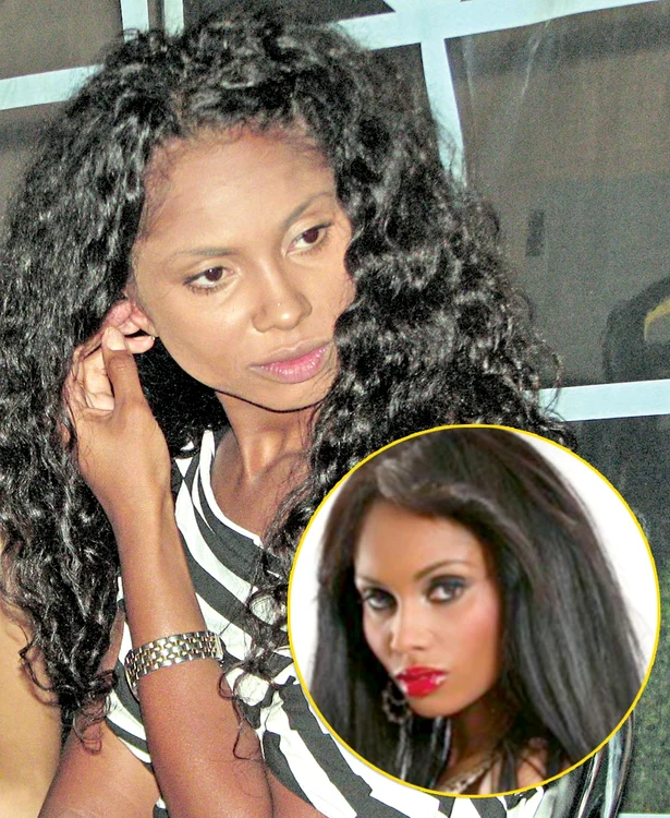 Aşa arată Laurette nemachiată. Bulă: Laurette machiată