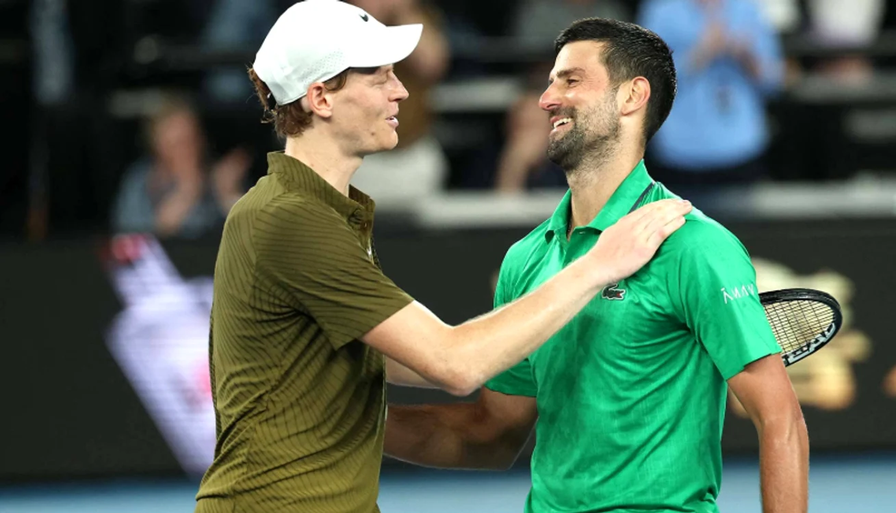 Jannik Sinner vs. Novak Djokovic  Foto/Getty 