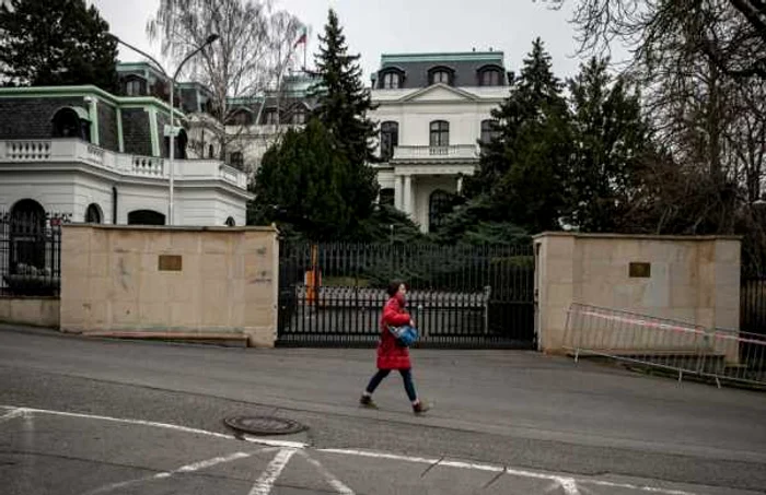 Ambasada Rusiei la Praga FOTO EPA-EFE