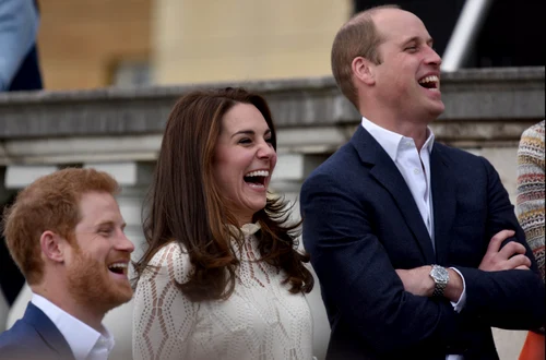 Kate, William și Harry, Foto Getty