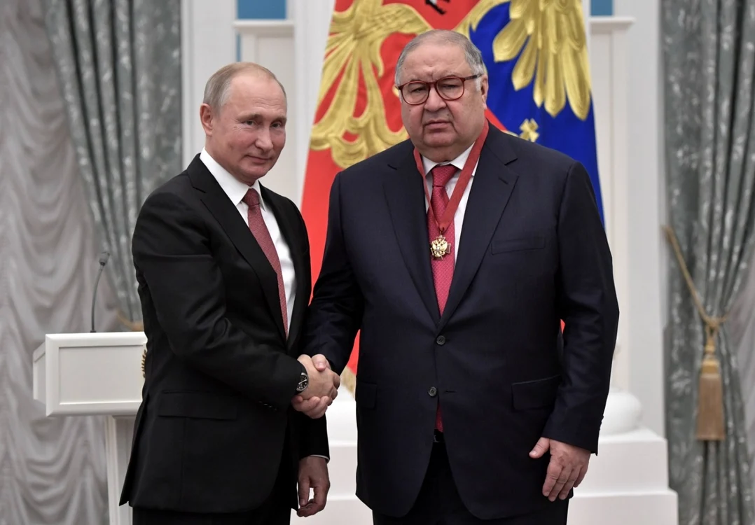 vladimir putin Alisher Usmanov foto epa-efe