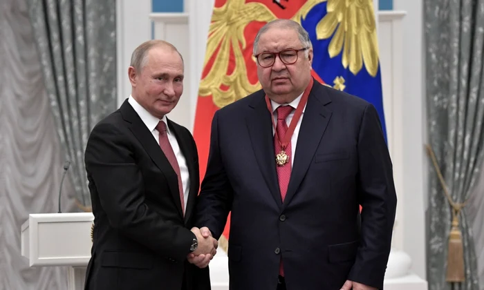 vladimir putin Alisher Usmanov foto epa-efe