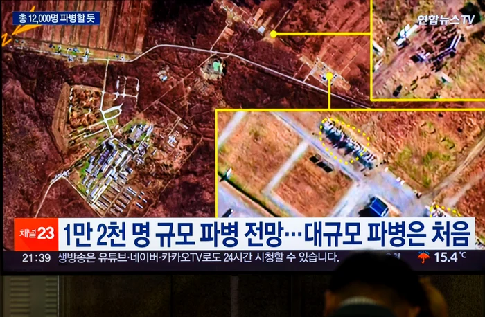 Coreea de Sud a difuzat imagini prin satelit cu trupe nord-coreene în Rusia FOTO PROFIMEDIA