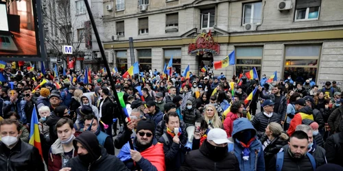 Protest în Bucureşti faţă de măsurile anti-Covid 3 aprilie 2020 FOTO Inquam Photos / George Calin