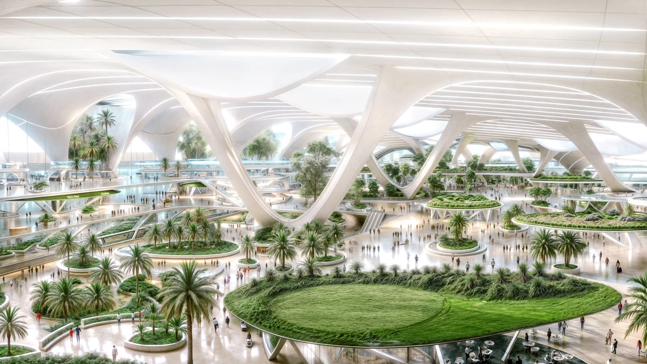 Cum va arăta interiorul noului aeroport din Dubai Foto: Twitter