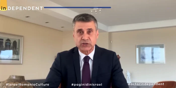 Ambasadorul Israelului la Bucureşti, David Saranga Captură video Facebook