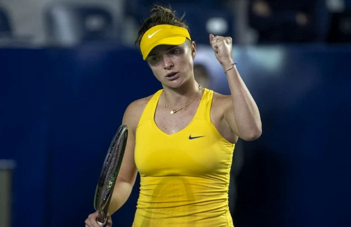 Elina Svitolina a jucat în echipamentul de la Jocurile Olimpice (FOTO: EPA)