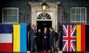 Merz, Zelenski, Starmer și Macron FOTO X / @Keir_Starmer