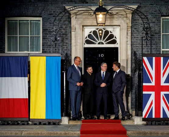 Merz, Zelenski, Starmer și Macron FOTO X / @Keir_Starmer