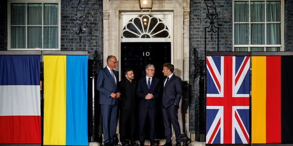 Merz, Zelenski, Starmer și Macron FOTO X / @Keir_Starmer