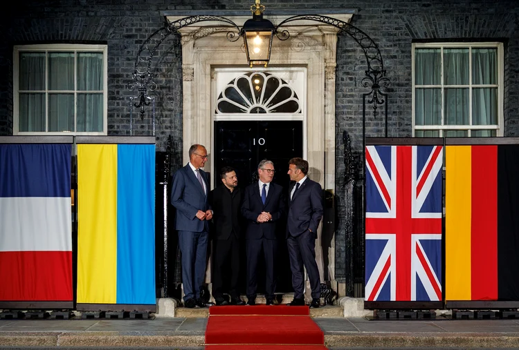 Merz, Zelenski, Starmer și Macron FOTO X / @Keir_Starmer