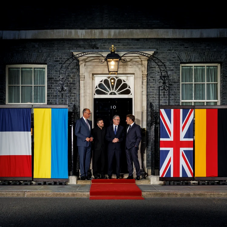 Merz, Zelenski, Starmer și Macron FOTO X / @Keir_Starmer