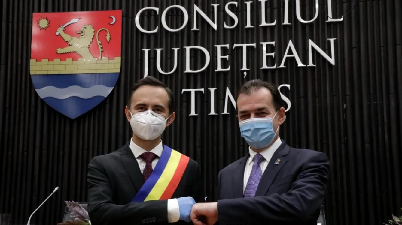 Alin Nica si Ludovic Orban FOTO Facebook - CJ Timis