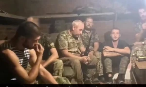 Soldați ruși în Herson FOTO Captură X jpg