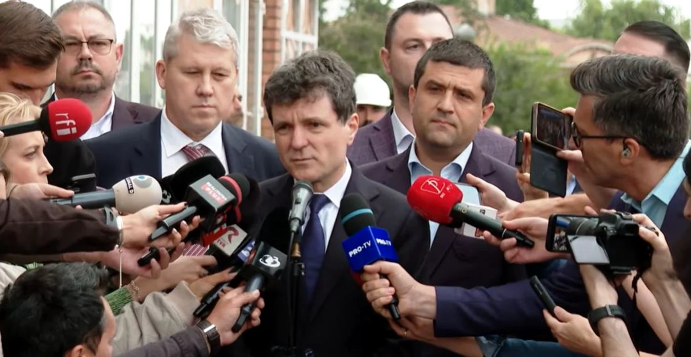 Nicușor Dan la Galați /foto: captura video