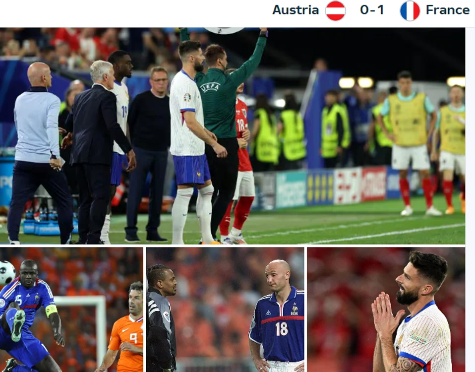 Franța-Austria: 1-0. FOTO uefa.com
