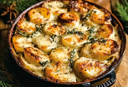 cartofi gratinati cu ierburi aromatice jpg