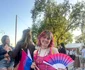 Maud Angelica Behn, fiica lui Ari Behn cu Prinţesa Marha Louise a Norvegiei la marsul Pride 2025. FOTO: Instagram
