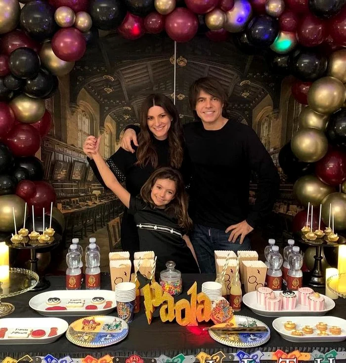 Laura Pausini şi familia ei