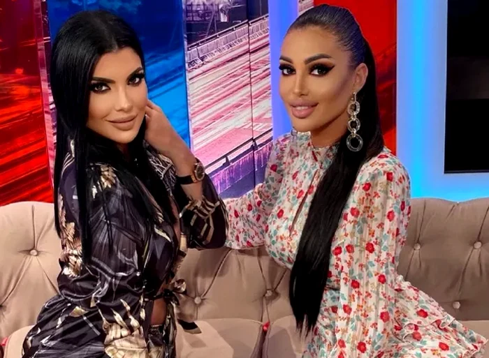 Andreea Tonciu și sora ei, Lorena (dreapta)