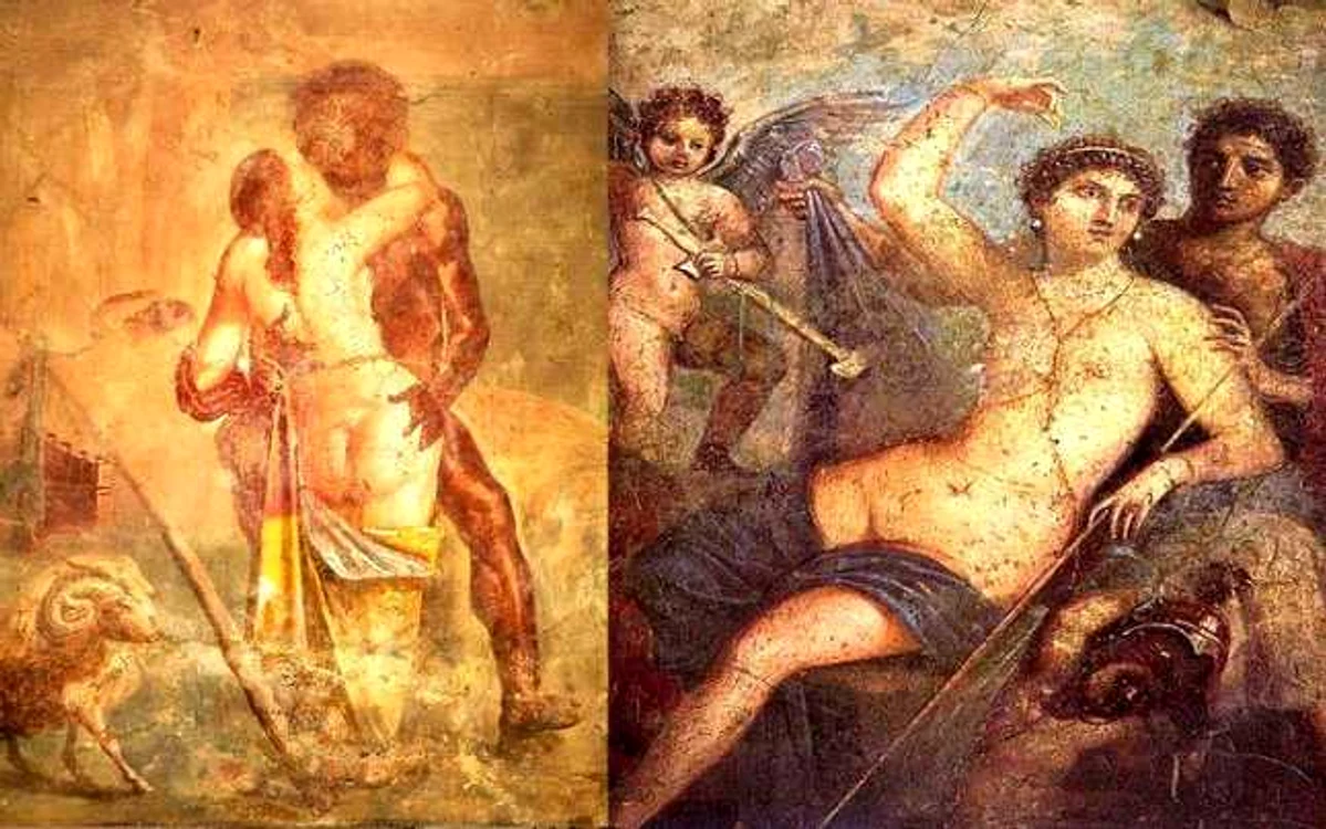 Fresce din Pompeii. Wiki commons.