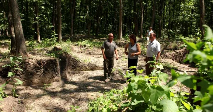 Cetatea geto-dacică e îngropată în pământ